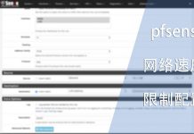 pfsense 网络速度限制配置