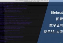 为filebeat配置数字证书以使用SSL加密