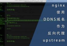 nginx使用DDNS域名作为反向代理的upstream