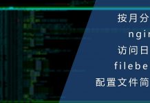 按月分割nginx访问日志-filebeat配置文件简介