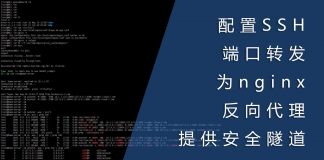 配置SSH端口转发为nginx反代提供安全隧道