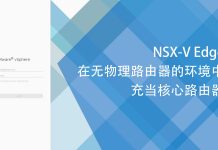 NSX-V Edge在无物理路由器的环境中充当核心路由器